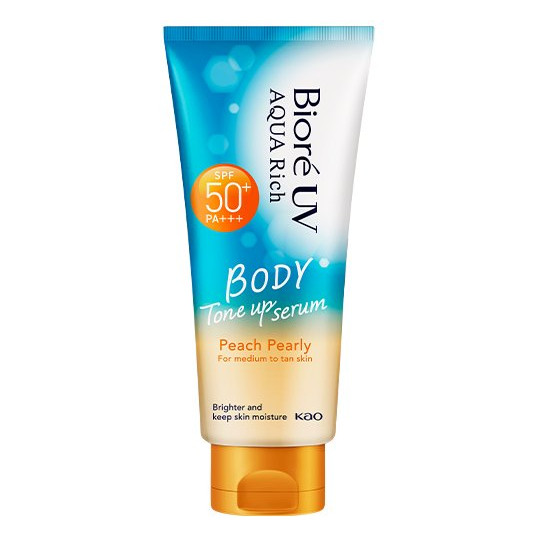 UV Aqua Rich Body Tone Up Serum Peach Pearly SPF50+ PA+++