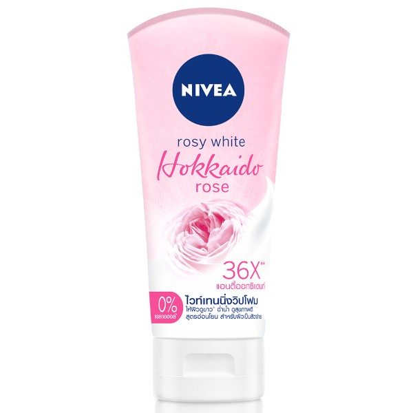 Rosy White Hokkaido Rose Whip Foam