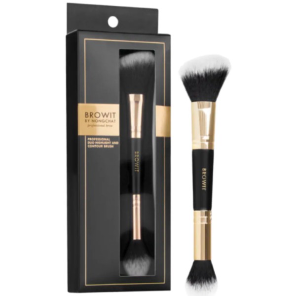 Professional Duo Highlight and Contour Brush