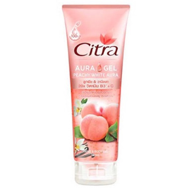 Aura Gel Body Lotion Moisturizer Peachy White Aura