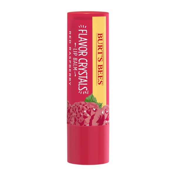 CRYSTALS LIP BALM : RED RASPBERRY FLAVOR