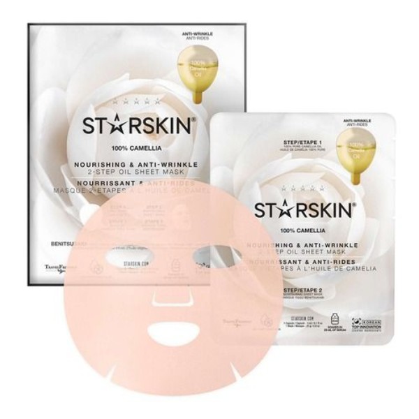 100% Camellia - Nourishing & Anti-Wrinkle 2-Step Oil Sheet Mask