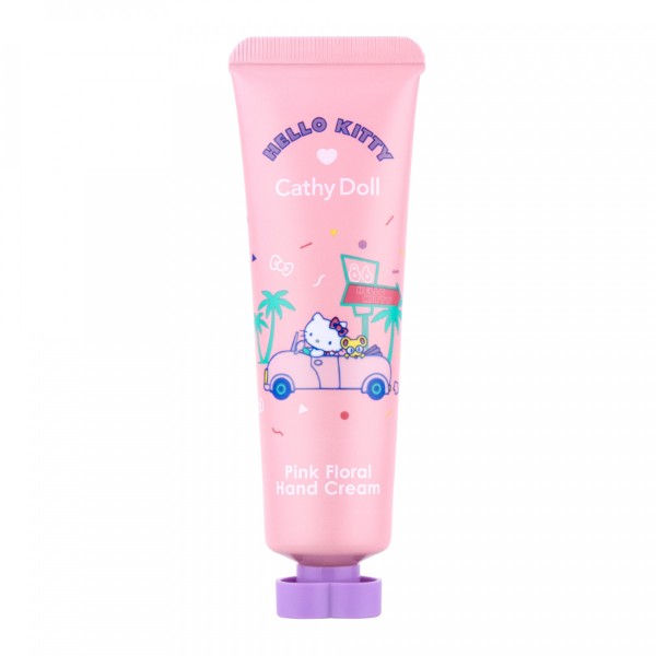 Hello Kitty Pink Floral Hand Cream