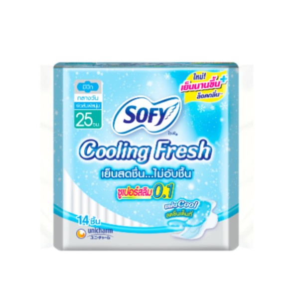 Cooling Fresh ซูเปอร์สลิม 0.1 25 ซม.