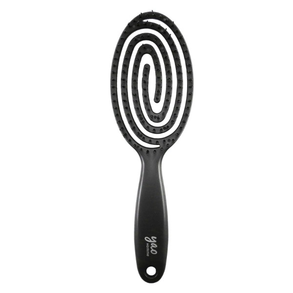 Scalp Care Moving Brush Matt Black