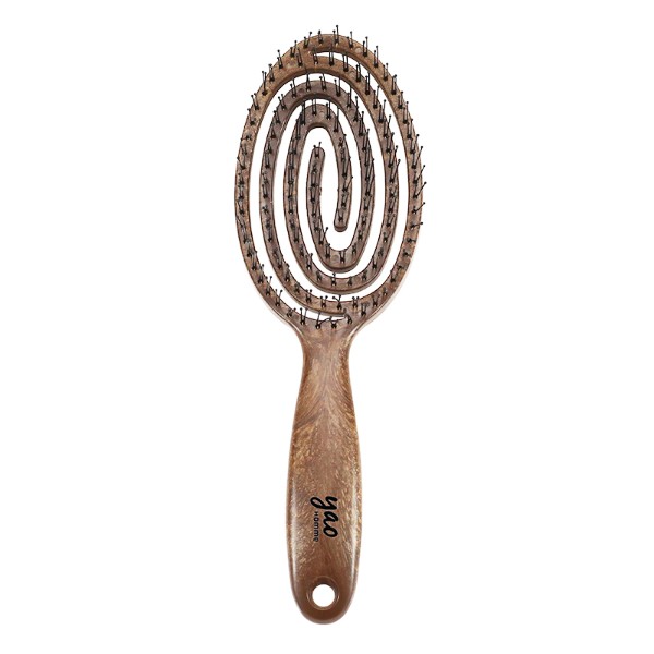 Scalp Care Moving Brush Wooden Texture