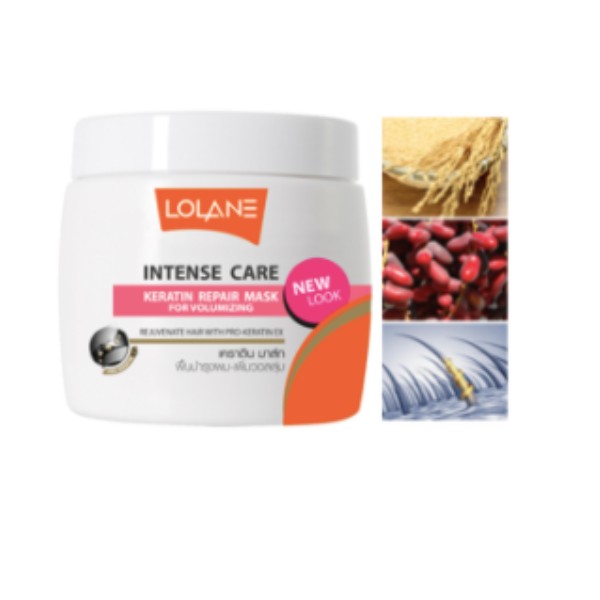 LOLANE INTENSE CARE KERATIN REPAIR MASK VOLUMIZING