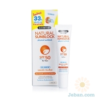 Natural Sunblock Spf 50 For Face (white &amp; Beige)