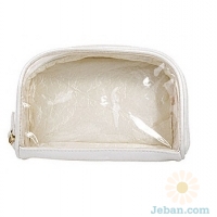 Clear Lid Cosmetic Bag
