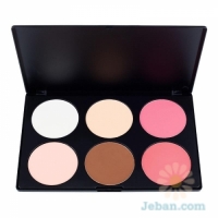 6 Contour Blush Palette