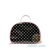 Large Polka Dot Cosmetic Bag