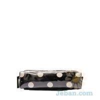 Patent Polka Dot Makeup Case