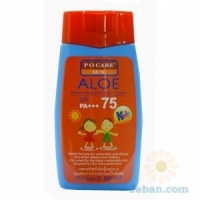 Aloe Moisturizing Sun Block Lotion Spf75 Pa+++ For Kids