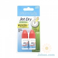 Nails Jet Dry Twin Pack & Glue