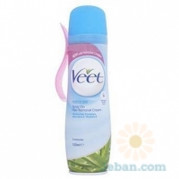 Spray On Hair Removal Cream : With Aloe Vera & Vitamin E For Sensitive Skin