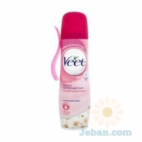 Spray On Hair Removal Cream : With Lotus Milk & Jasmine Fragrance For Normal Skin