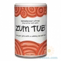 Zum Tub : Shea Butter Bath Salts Sandalwood-citrus