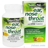 Adult's Ear, Nose & Throat Lozenges with K12 Probiotics, Tropical Cherry Berry