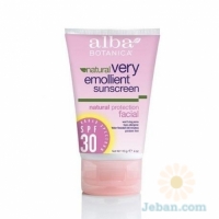 Natural Very Emollient Sunscreen : Natural Protection Facial SPF 30