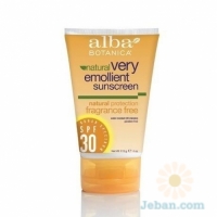 Natural Very Emollient Sunscreen : Fragrance Free SPF 30