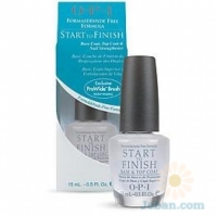 Start-To-Finish : Formaldehyde-Free Base Coat, Top Coat & Nail Strengthener