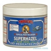 Medicated Superhazel With Aloe Vera Formular Astringent Pads