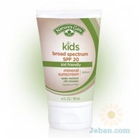Mineral Kids Broad Spectrum Spf 20 Sunscreen
