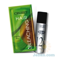 Cruset Hair Bleaching Powder with Developer