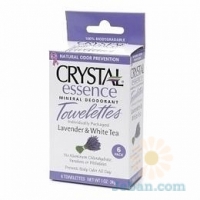 Mineral Deodorant Towelettes : Lavender & White Tea