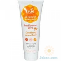 All Natural Sunscreen Caribbean Coconut Scent SPF 30