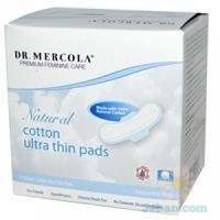 Premium Feminine Care : Natural Cotton Ultra Thin Pads Daytime With Wings