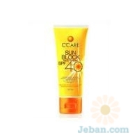 Sunblock Face Cream SPF40 Water Resistance Formula