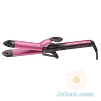 Pink Series : 32mm. Tourmaline Ceramic 2-In-1 Straightener/Curling Iron