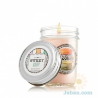 Raspberry Peach Macaron : Mason Jar Candle