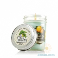 Lemon Mint Leaf : Mason Jar Candle