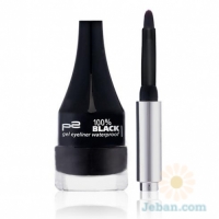 100% Black : Gel Eyeliner Waterproof