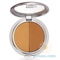 4-In-1 : Pressed Mineral Makeup Foundation Split Pan In Tan/Dark