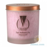 Rose Frosted : Round Glass Candle