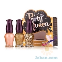 Party Queen Gradation Nails : 03 gold party