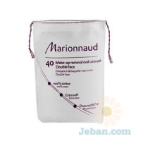 Make-Up Removal Oval Cotton Pads Double Face