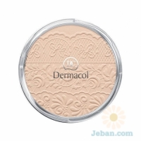 Compact Powder With Lace Relief