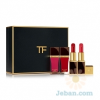 Red Lip And Nail Gift Set