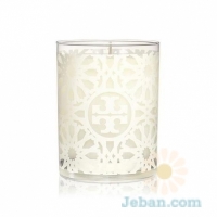 Fragrance Collection White Tile-Print Candle