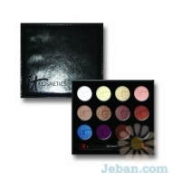 Luxe Anti-Aging High Performance Eye Shadow Palette with Dual Brush