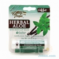 Herbal Aloe Sunscreen Lip Balm Spf 45+