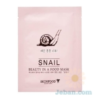 Beauty In A Food Mask Sheet : Snail