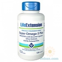 Super Omega-3 Plus With Sesame Lignans, Olive Extract, Krill & Astaxanthin