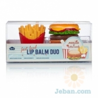 Burger & Fries Lip Balm Duo