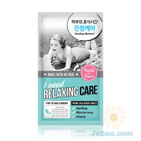 I Need Relaxing Care Pearl Cellulose Mask
