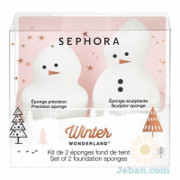 Holiday 2017 : Set Of Duo Foundation Sponges